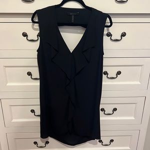 black sleeveless dress